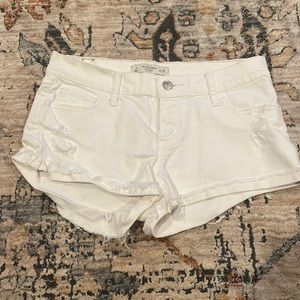 Abercrombie & Fitch Low Rise White Jean Short